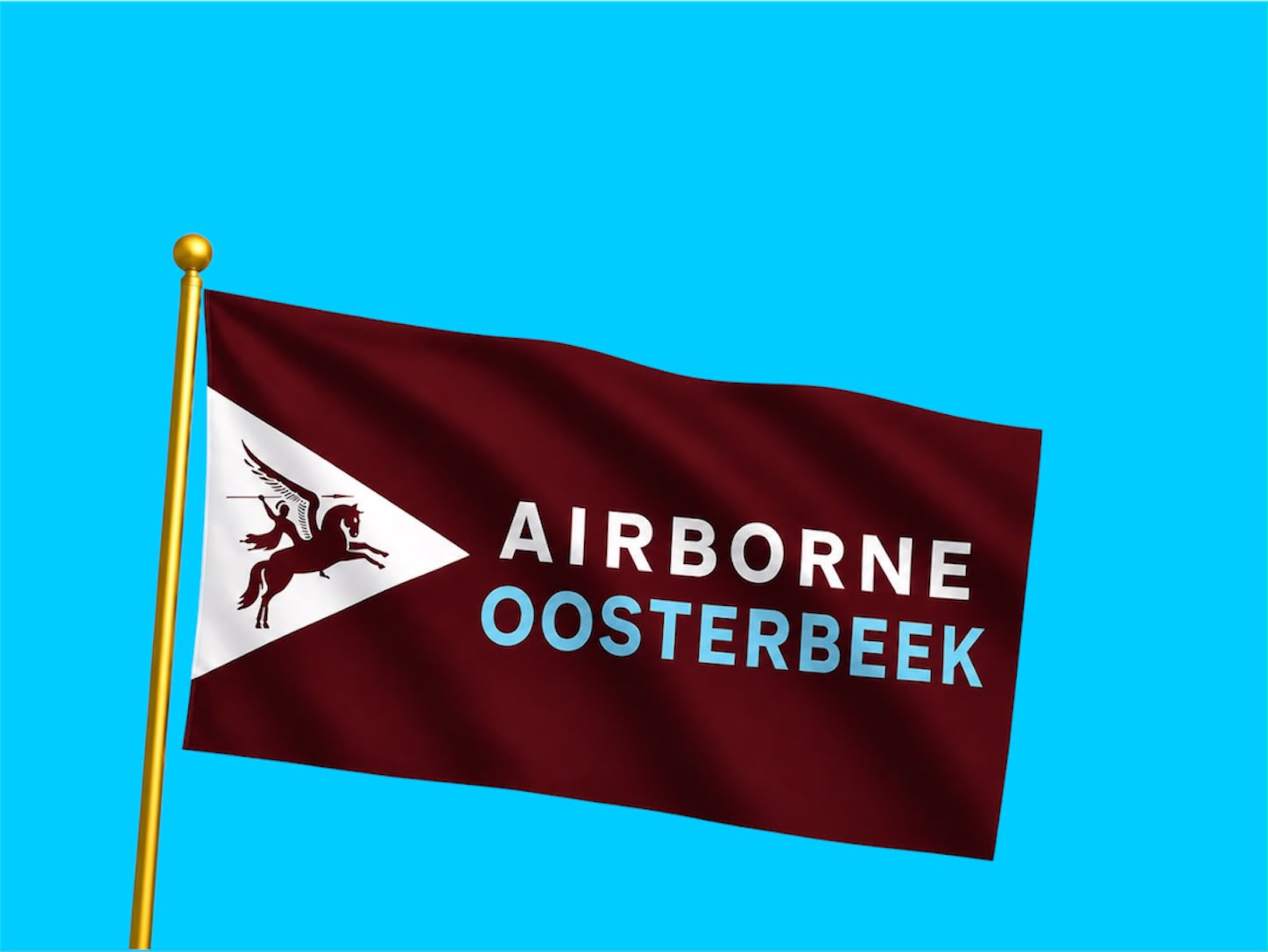Airborne Oosterbeek Vlag | Officiële Airborne Uitvoering | 130 Grams Polyester