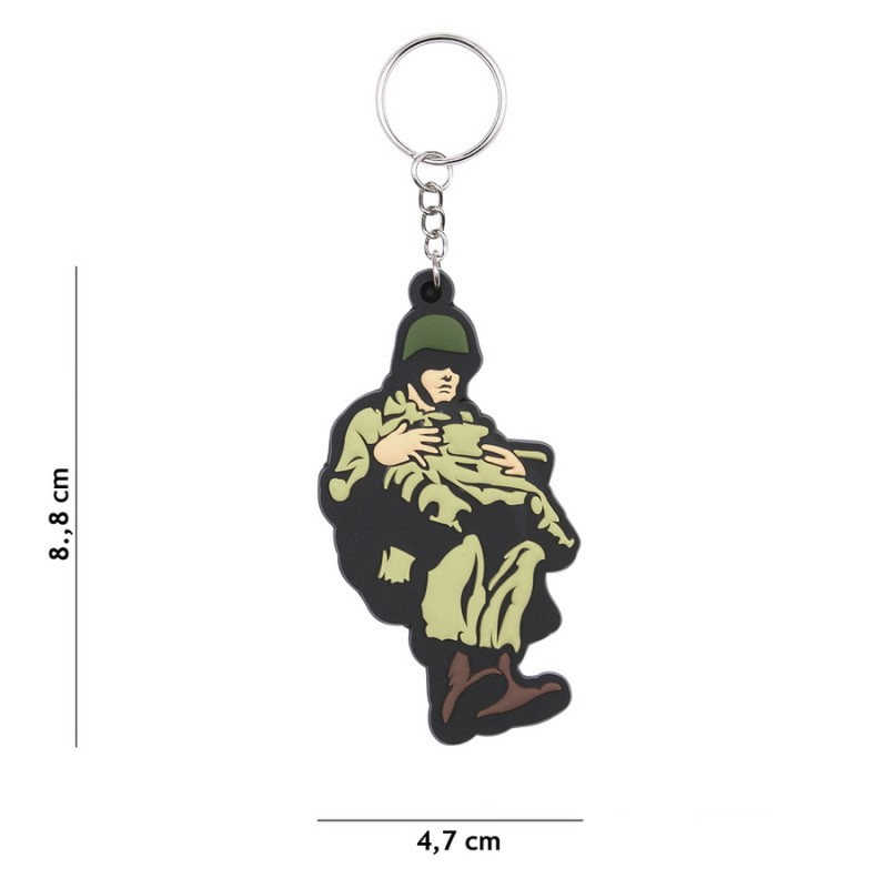 012 Sleutelhanger 3D Paratrooper WWII