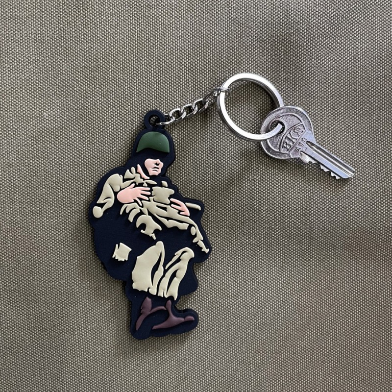 012 Sleutelhanger 3D Paratrooper WWII - Afbeelding 2