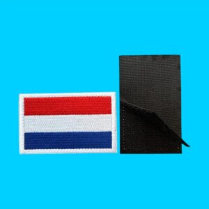 079 Embleem stof Nederland met klittenband