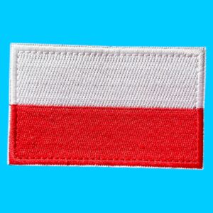 082 Embleem stof Polen met klittenband