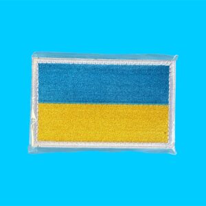 099 Embleem stof Oekraïne met klittenband
