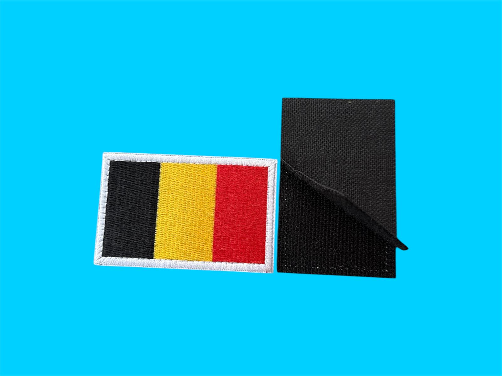 123 Embleem stof België met klittenband