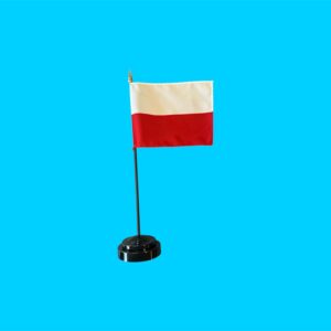 Tafelvlag Polen + kunststof houder