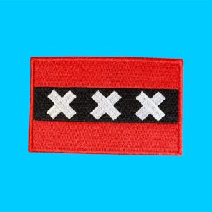 071 Embleem stof Vlag Amsterdam